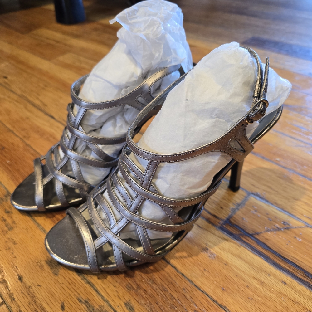 Apt. 9 Metallic Strappy Heels